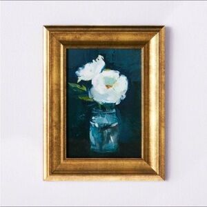Studio McGee Floral Navy Wall Art
